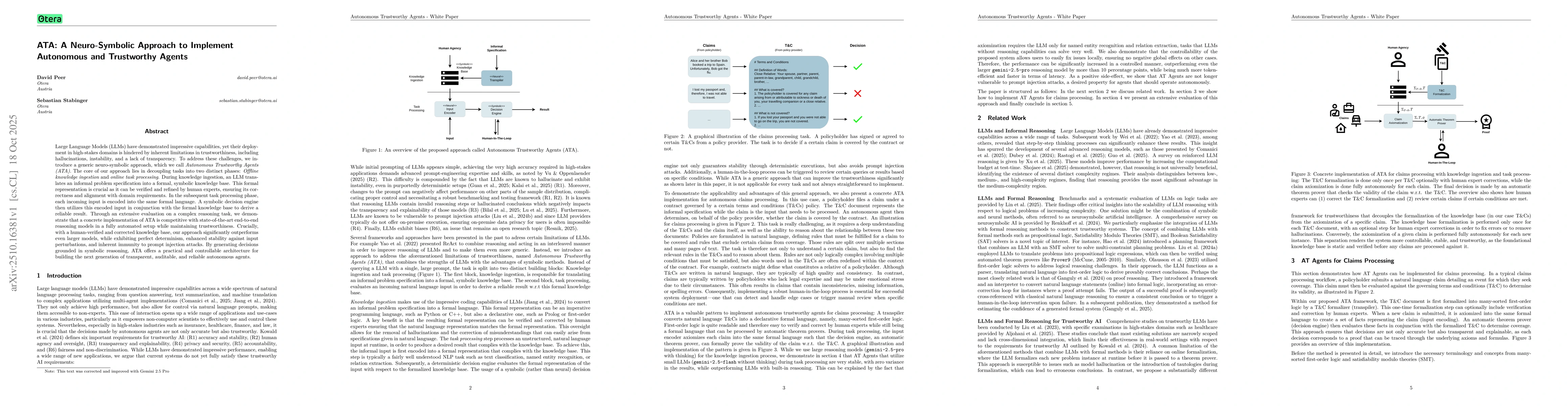 Thumbnail for ATA: A Neuro-Symbolic Approach to Implement Autonomous and Trustworthy
  Agents