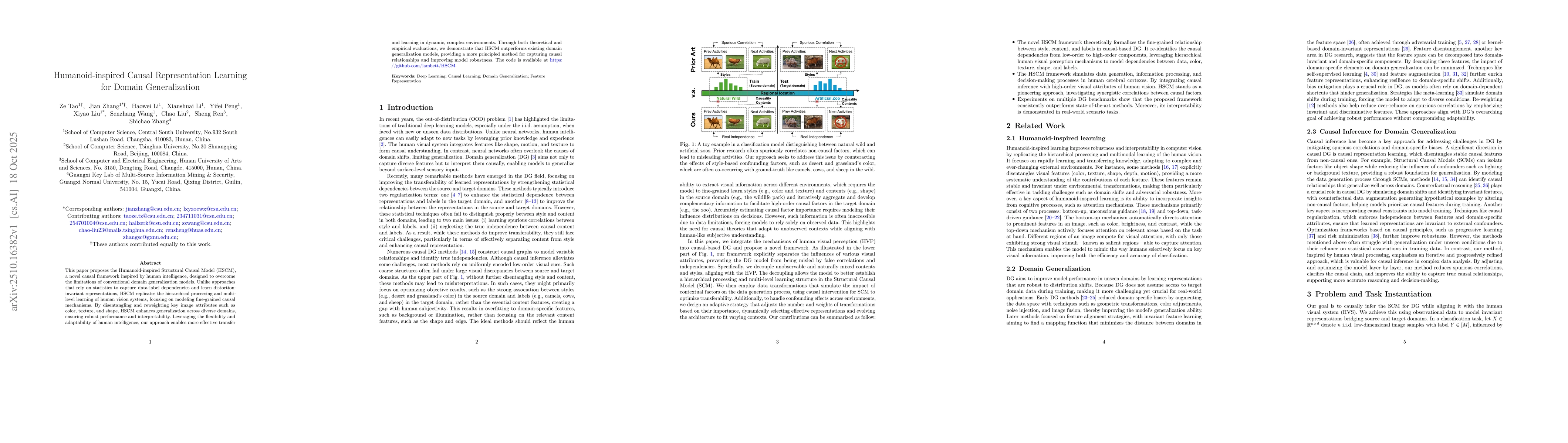 Thumbnail for Humanoid-inspired Causal Representation Learning for Domain
  Generalization