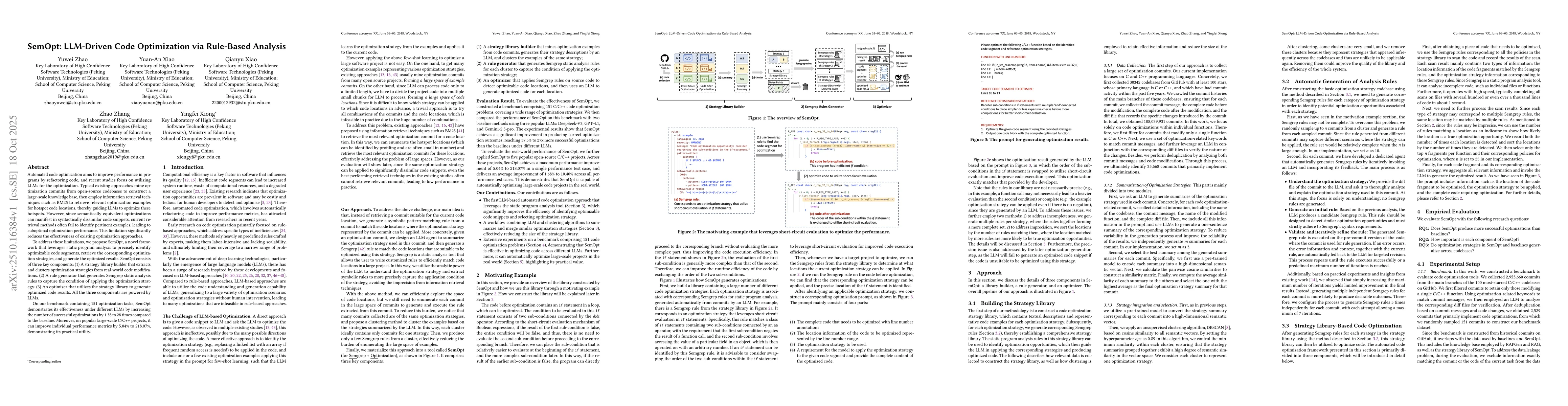 Thumbnail for SemOpt: LLM-Driven Code Optimization via Rule-Based Analysis