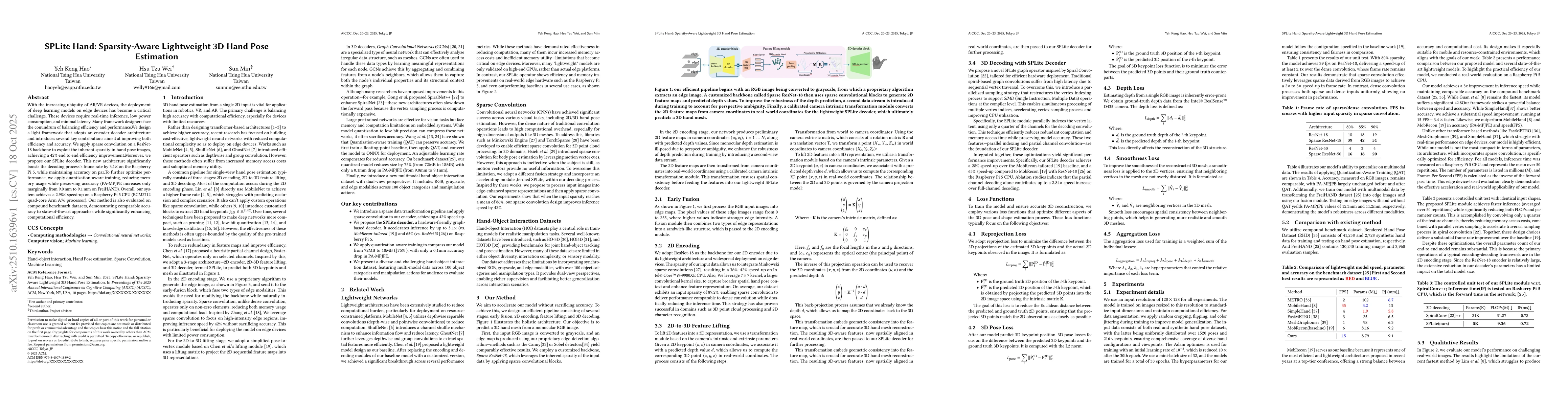 Thumbnail for SPLite Hand: Sparsity-Aware Lightweight 3D Hand Pose Estimation
