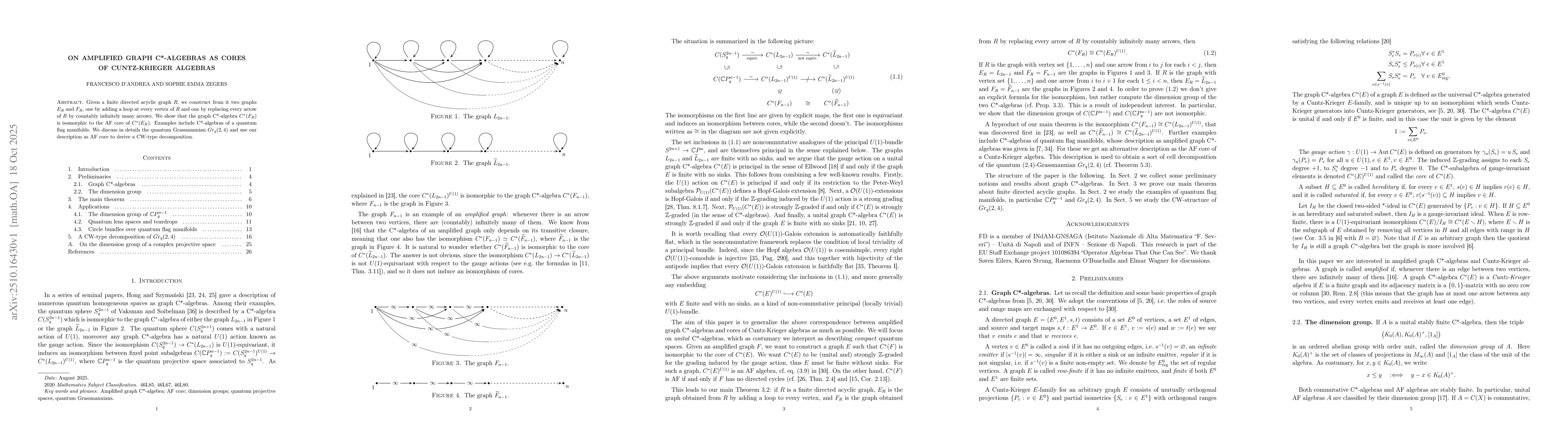 Thumbnail for On amplified graph $C^*$-algebras as cores of Cuntz-Krieger algebras
