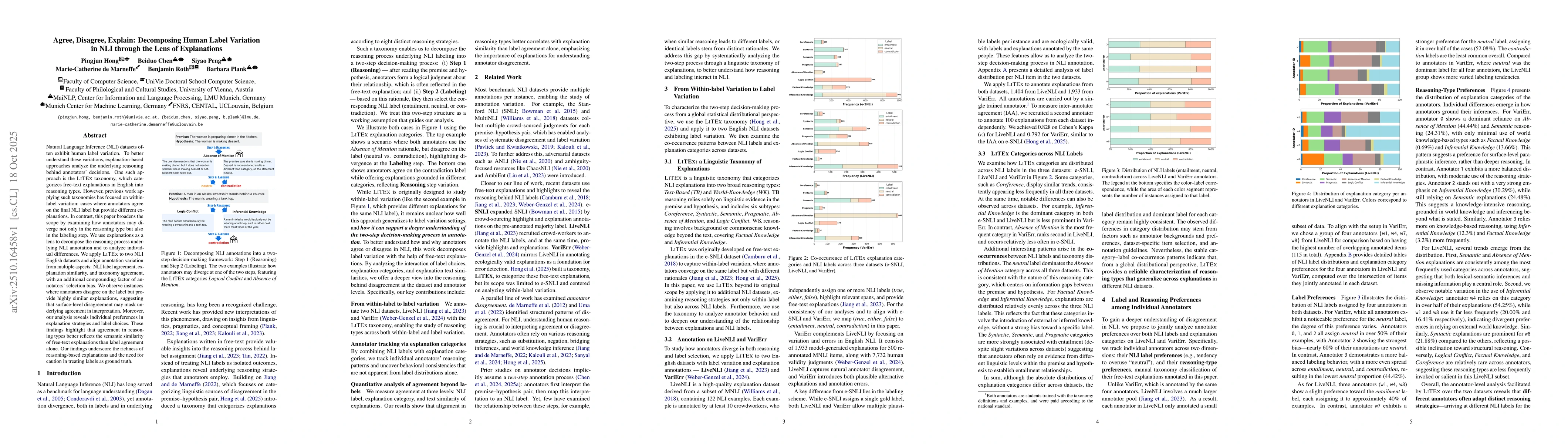 Thumbnail for Agree, Disagree, Explain: Decomposing Human Label Variation in NLI
  through the Lens of Explanations