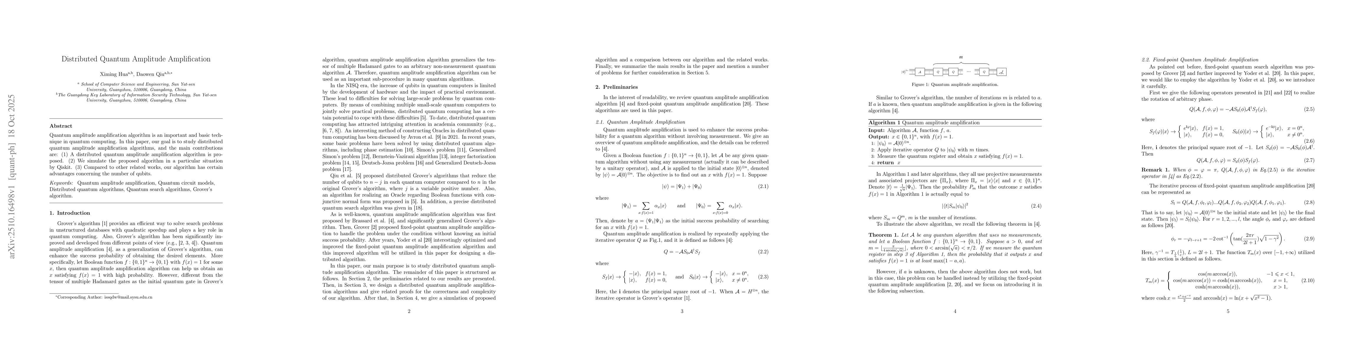 Thumbnail for Distributed Quantum Amplitude Amplification