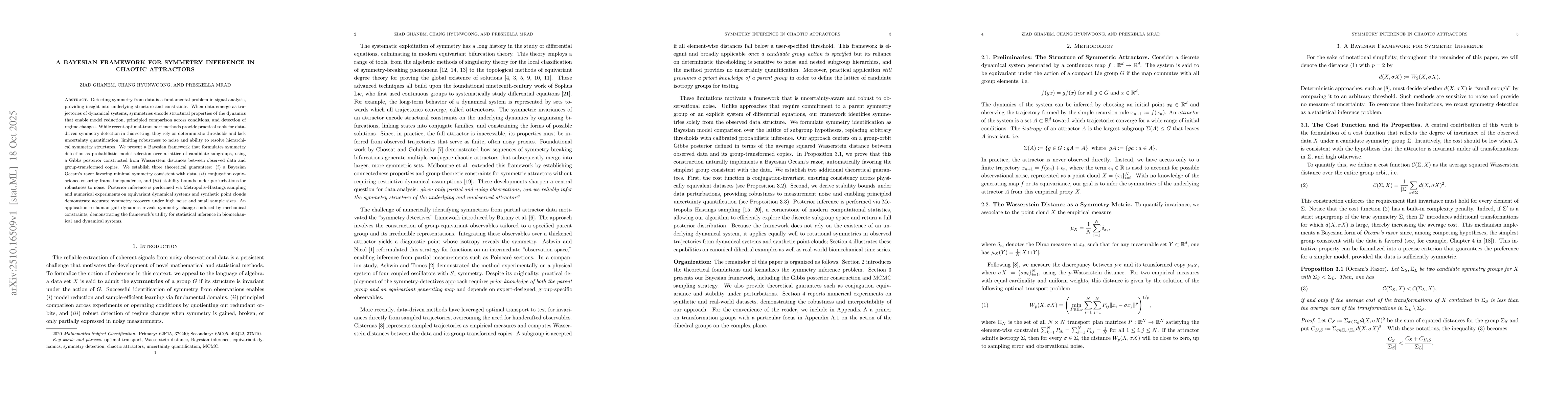 Thumbnail for A Bayesian Framework for Symmetry Inference in Chaotic Attractors