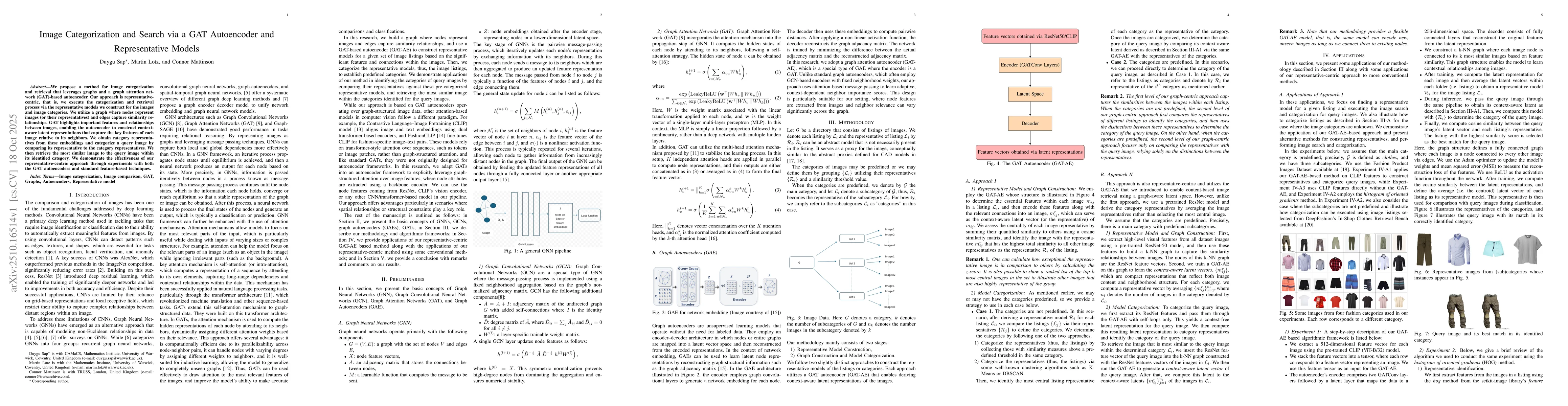 Thumbnail for Image Categorization and Search via a GAT Autoencoder and Representative
  Models