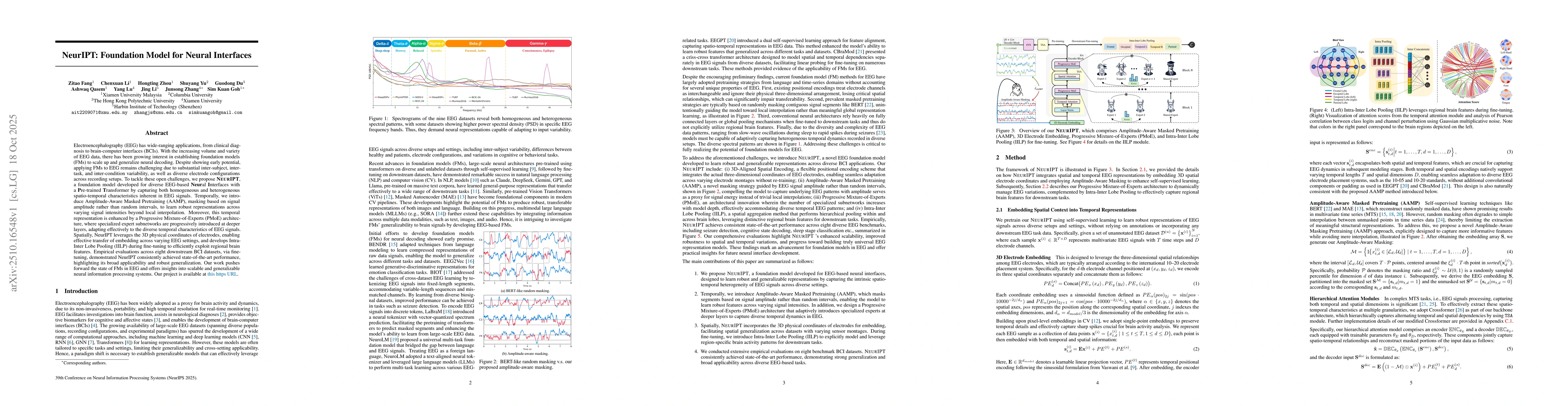 Thumbnail for NeurIPT: Foundation Model for Neural Interfaces