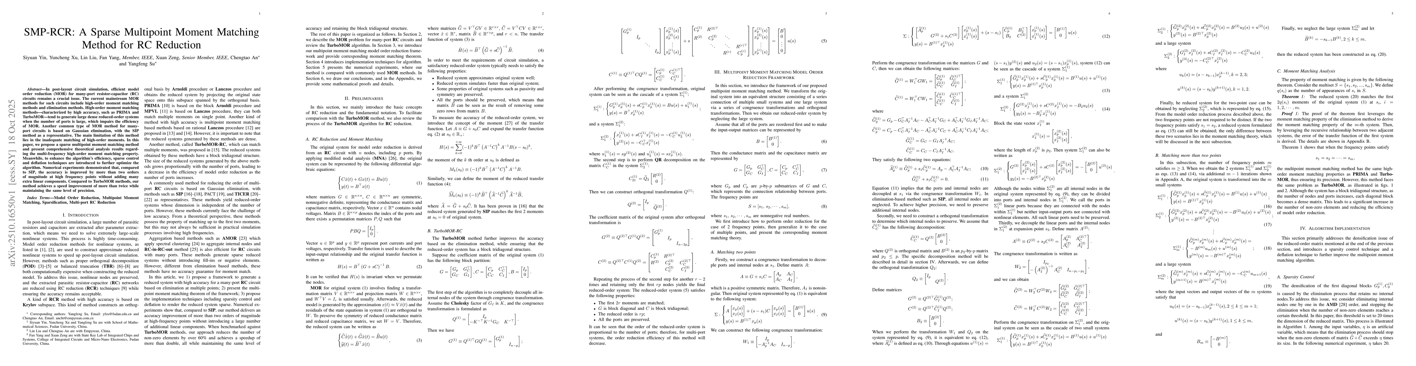 Thumbnail for SMP-RCR: A Sparse Multipoint Moment Matching Method for RC Reduction
