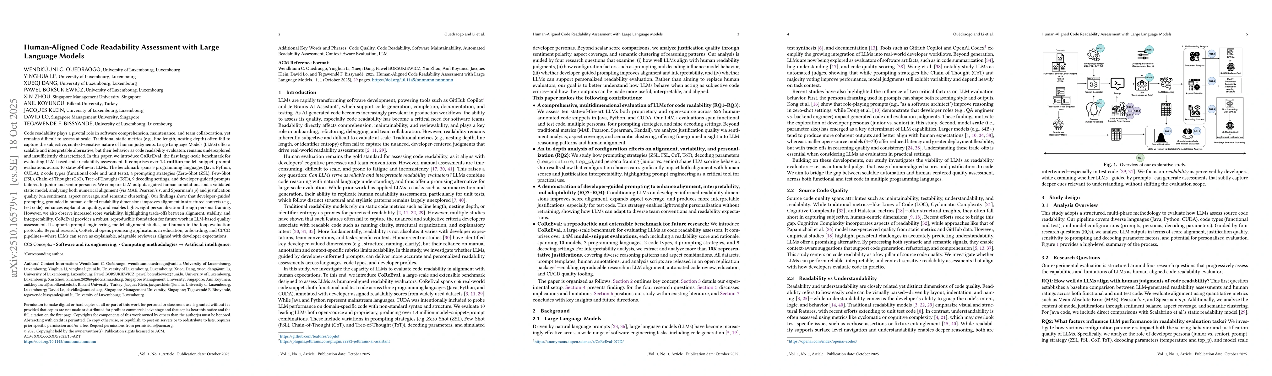 Thumbnail for Human-Aligned Code Readability Assessment with Large Language Models