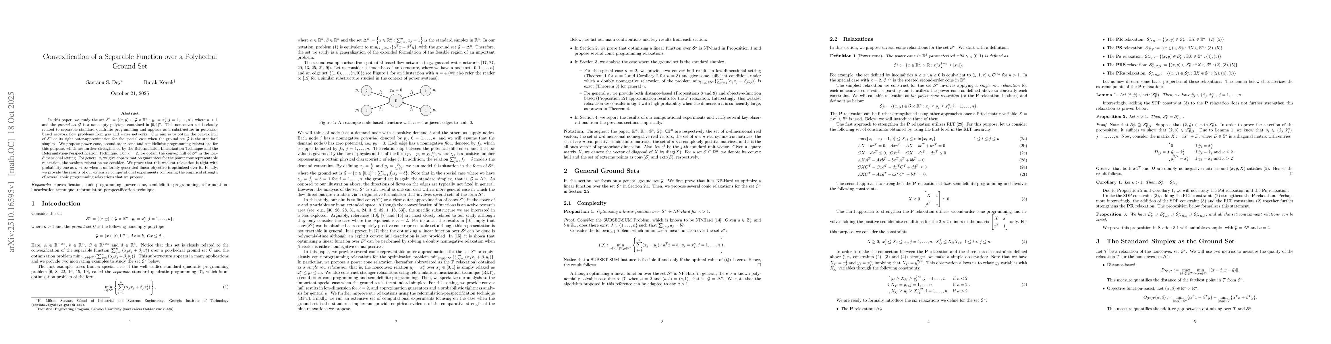 Thumbnail for Convexification of a Separable Function over a Polyhedral Ground Set