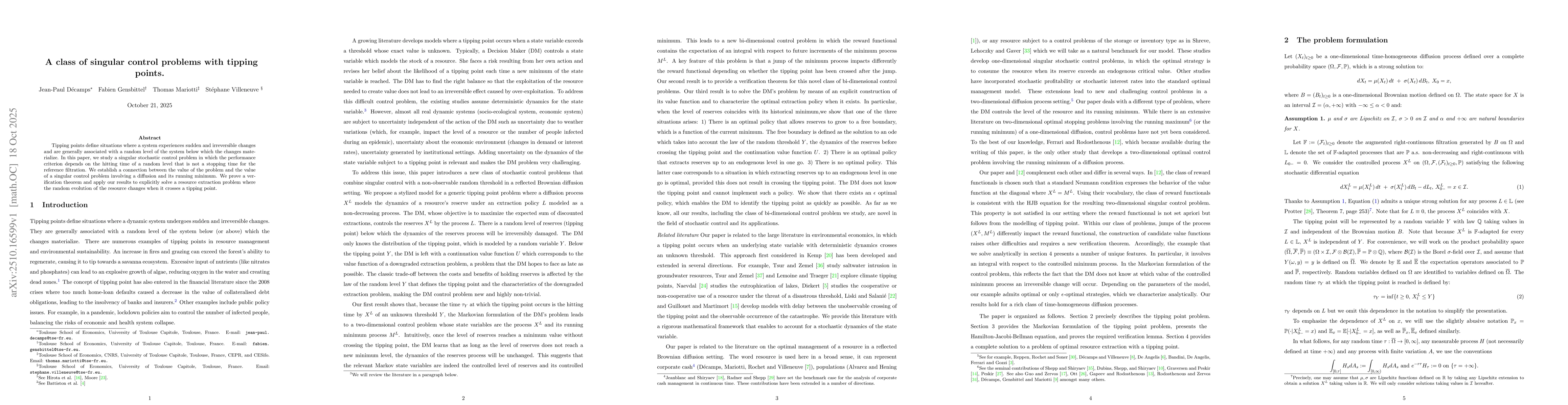 Thumbnail for A class of singular control problems with tipping points