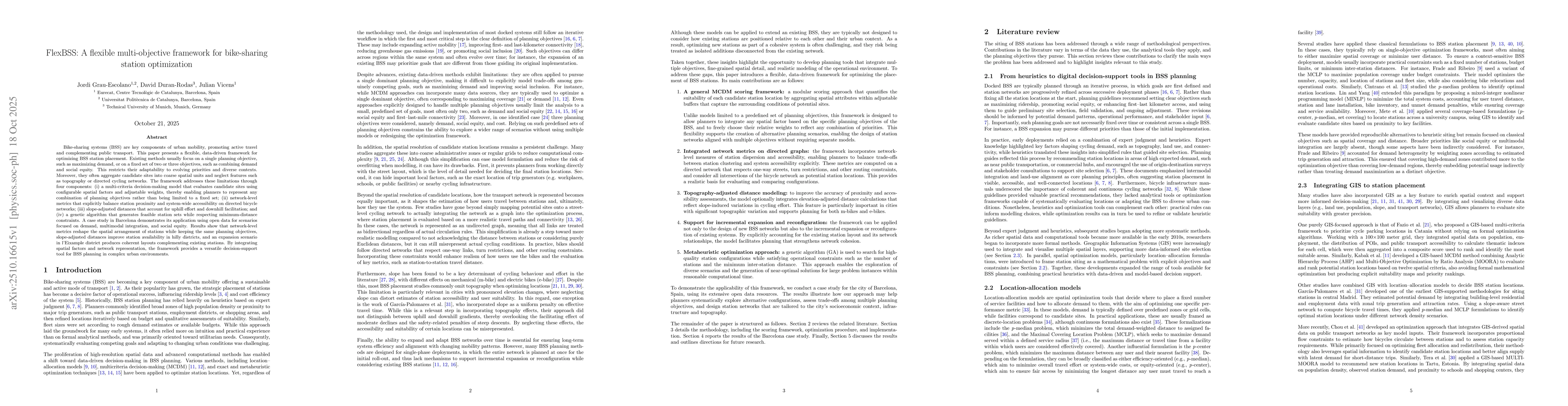 Thumbnail for FlexBSS: A flexible multi-objective framework for bike-sharing station
  optimization