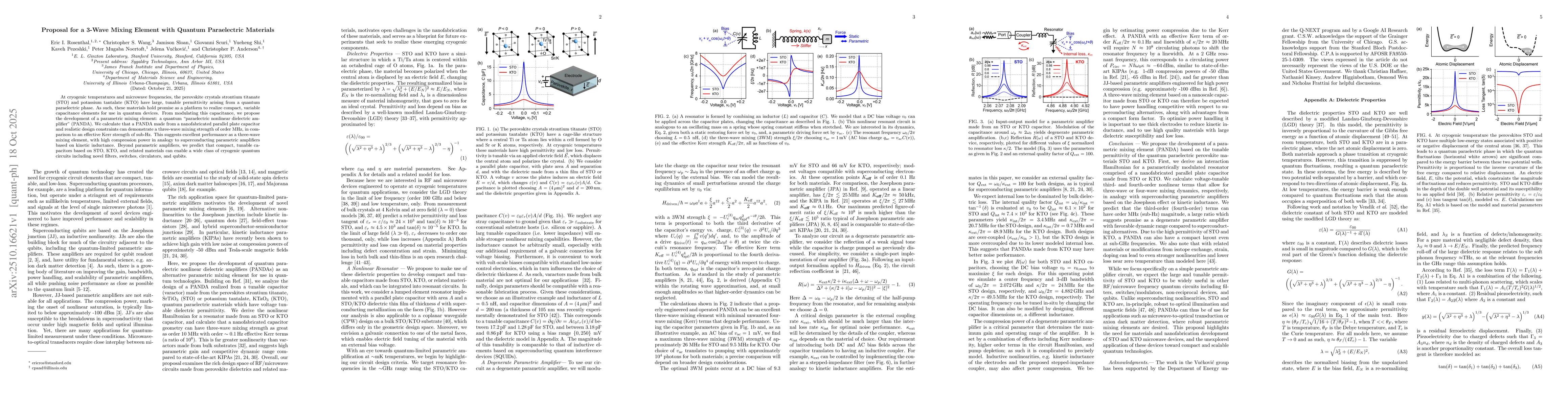 Thumbnail for Proposal for a 3-Wave Mixing Element with Quantum Paraelectric Materials