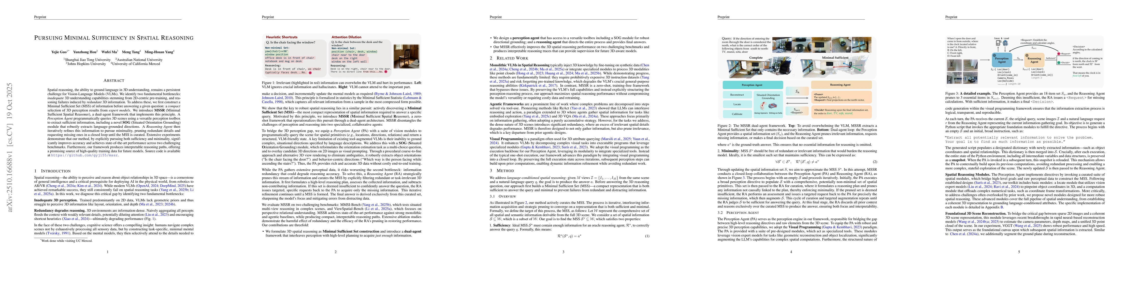 Thumbnail for Pursuing Minimal Sufficiency in Spatial Reasoning