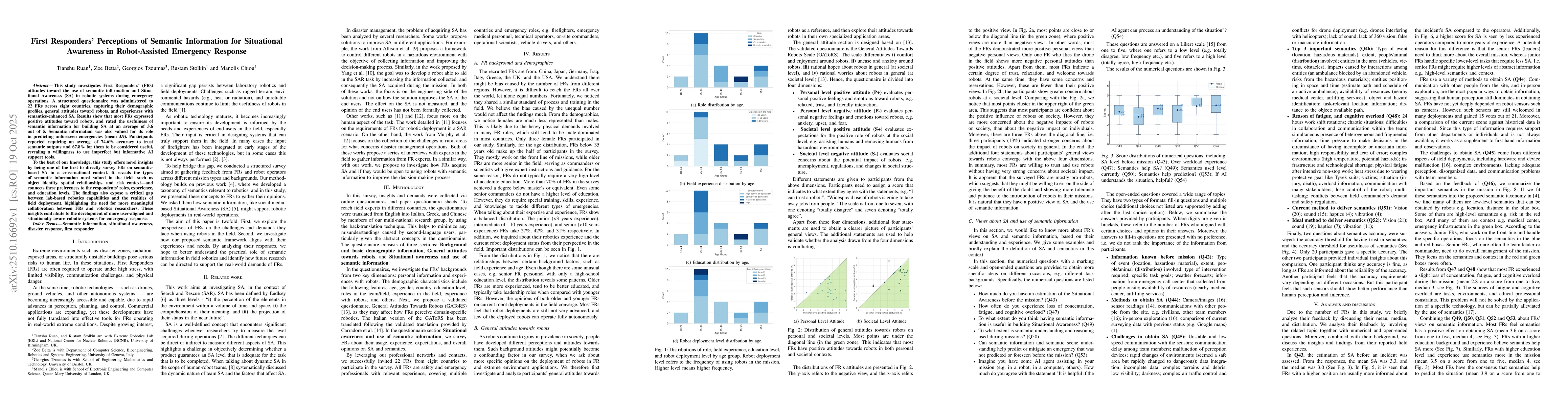 Thumbnail for First Responders' Perceptions of Semantic Information for Situational
  Awareness in Robot-Assisted Emergency Response