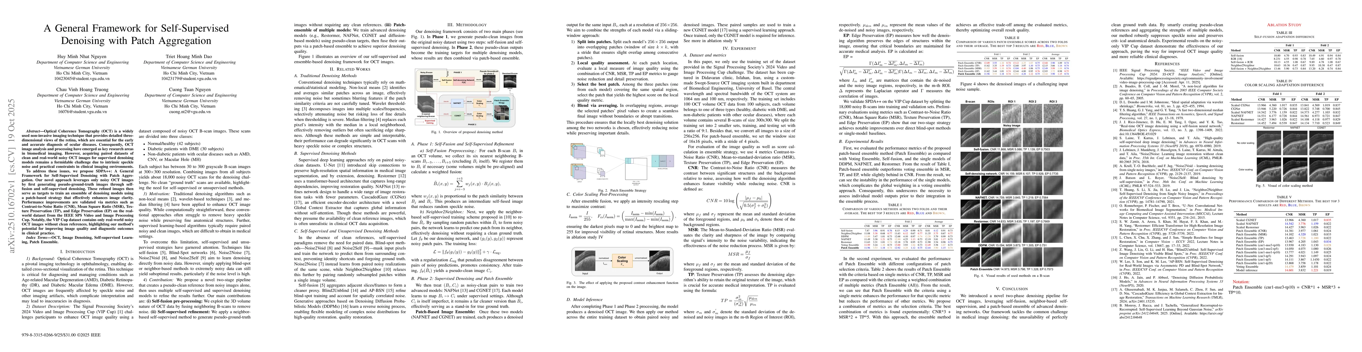 Thumbnail for SDPA++: A General Framework for Self-Supervised Denoising with Patch
  Aggregation