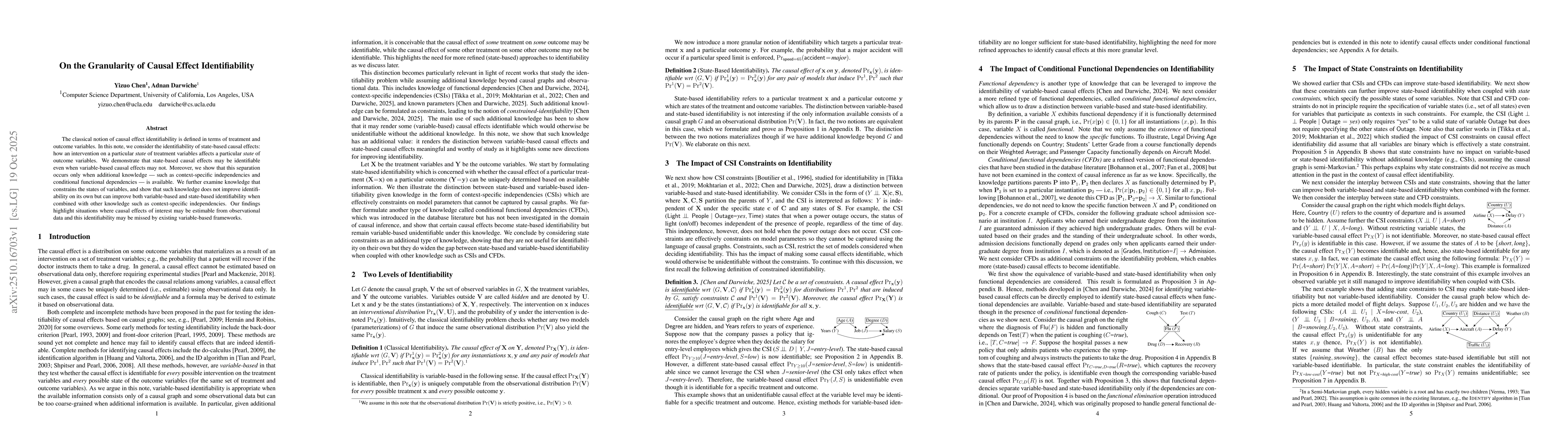 Thumbnail for On the Granularity of Causal Effect Identifiability