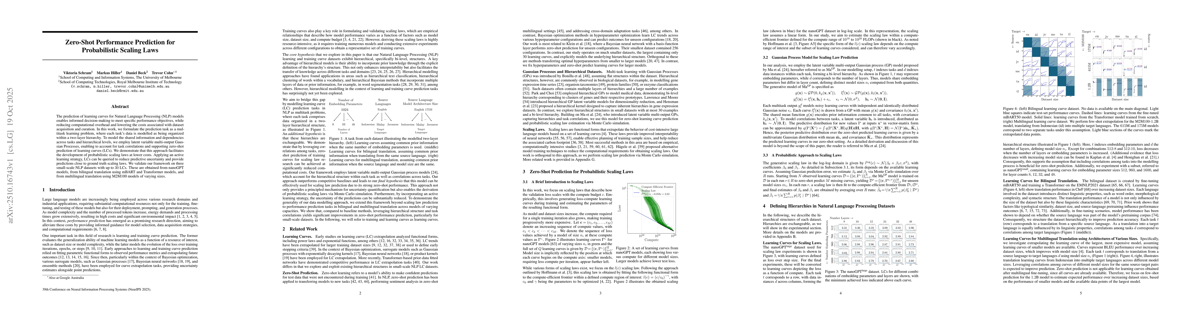 Thumbnail for Zero-Shot Performance Prediction for Probabilistic Scaling Laws