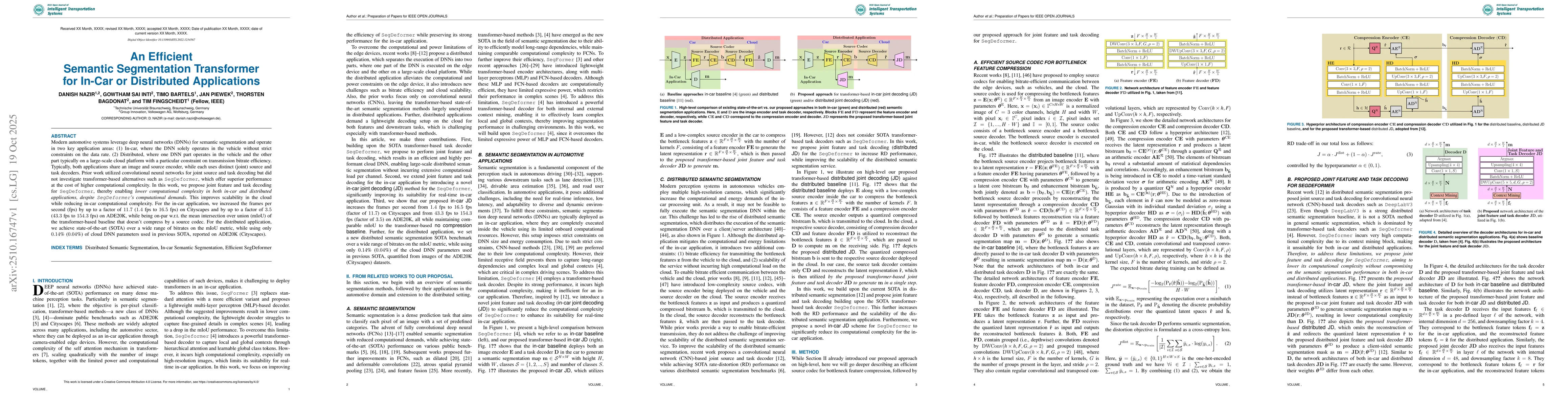 Thumbnail for An Efficient Semantic Segmentation Decoder for In-Car or Distributed
  Applications