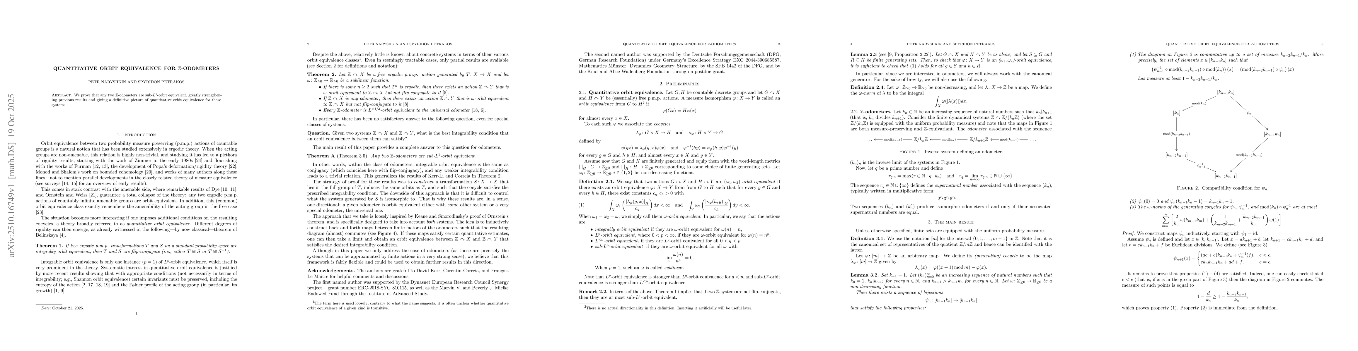 Thumbnail for Quantitative orbit equivalence for $\mathbb{Z}$-odometers