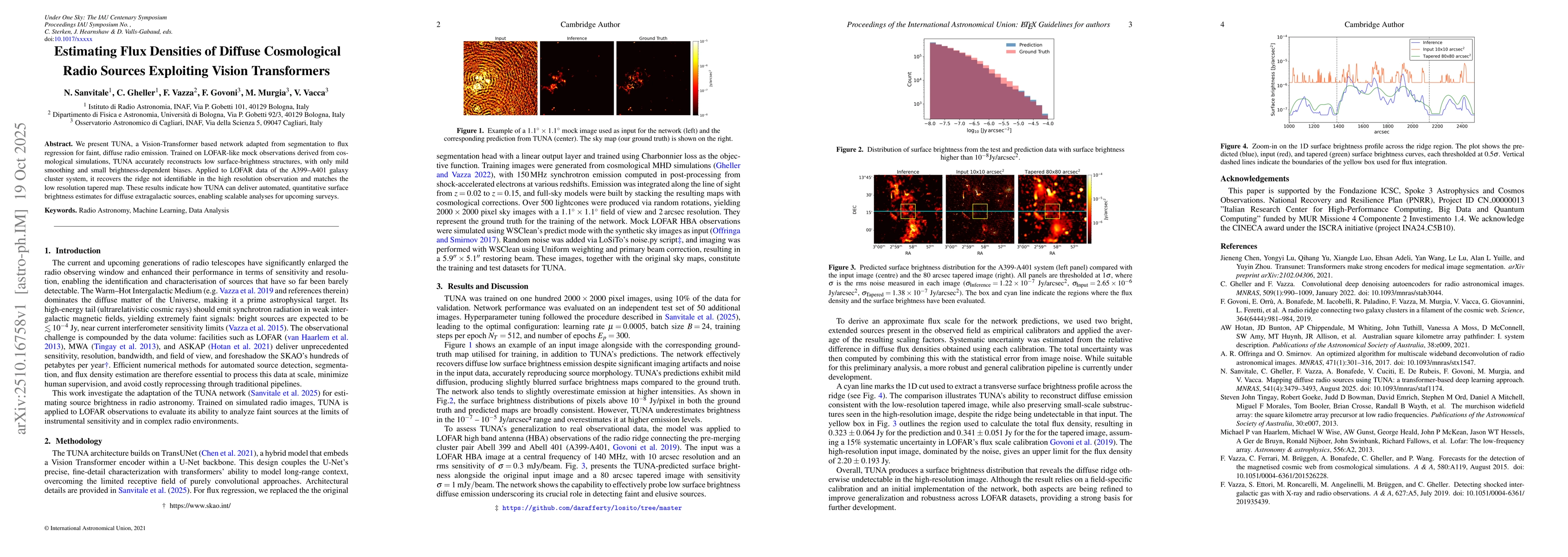 Thumbnail for Estimating Flux Densities of Diffuse Cosmological Radio Sources
  Exploiting Vision Transformers