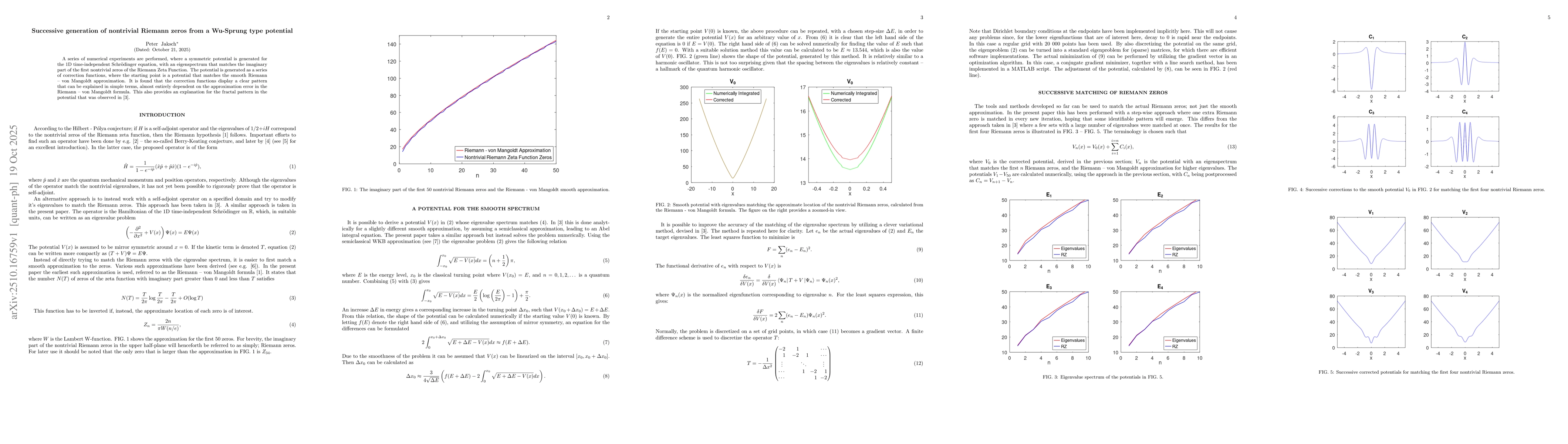 Thumbnail for Successive generation of nontrivial Riemann zeros from a Wu-Sprung type
  potential