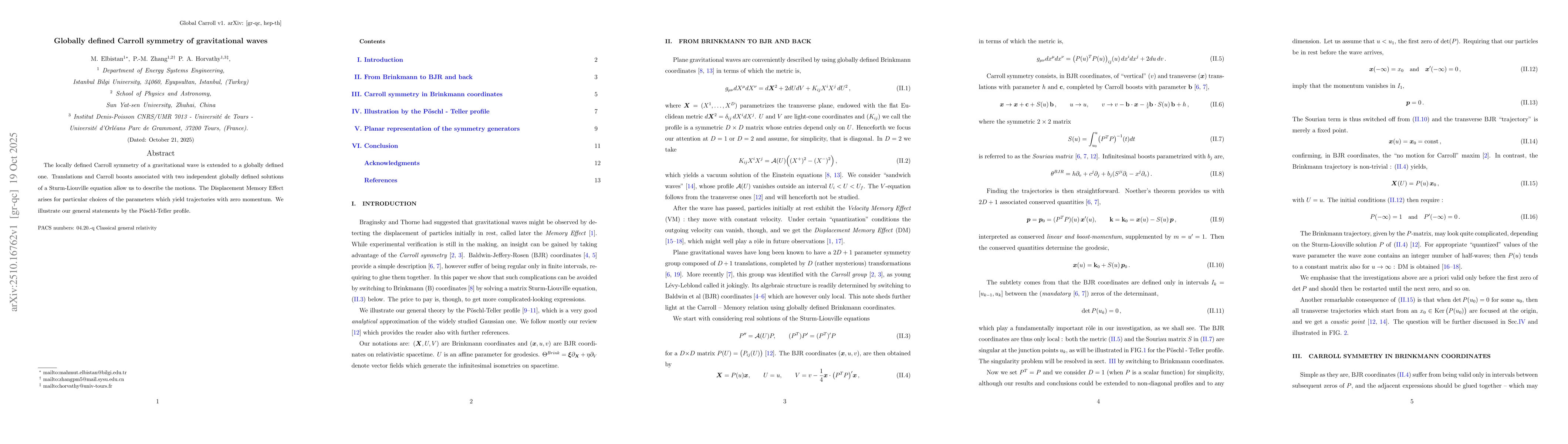 Thumbnail for Globally defined Carroll symmetry of gravitational waves