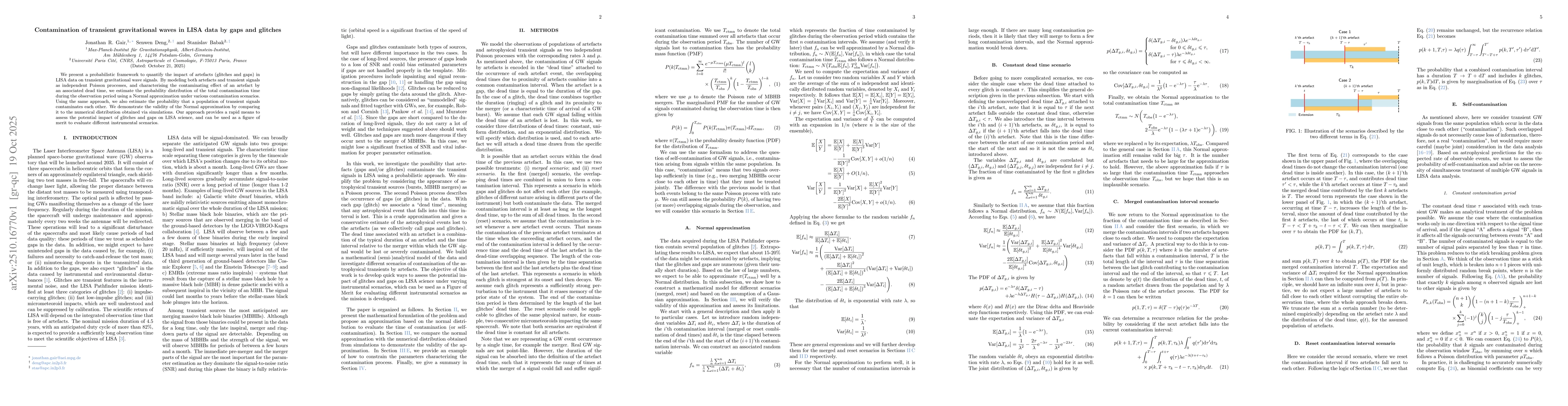 Thumbnail for Contamination of transient gravitational waves in LISA data by gaps and
  glitches