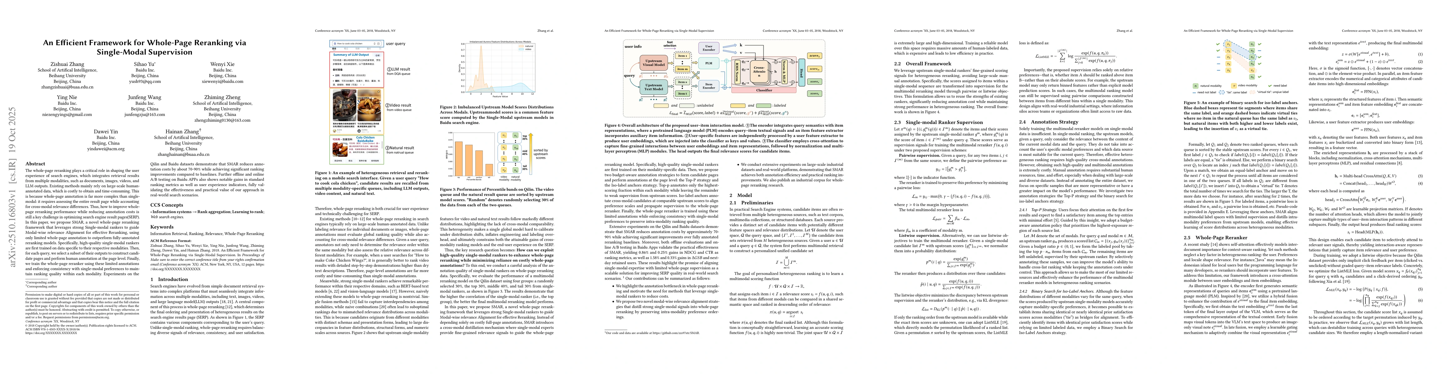 Thumbnail for An Efficient Framework for Whole-Page Reranking via Single-Modal
  Supervision