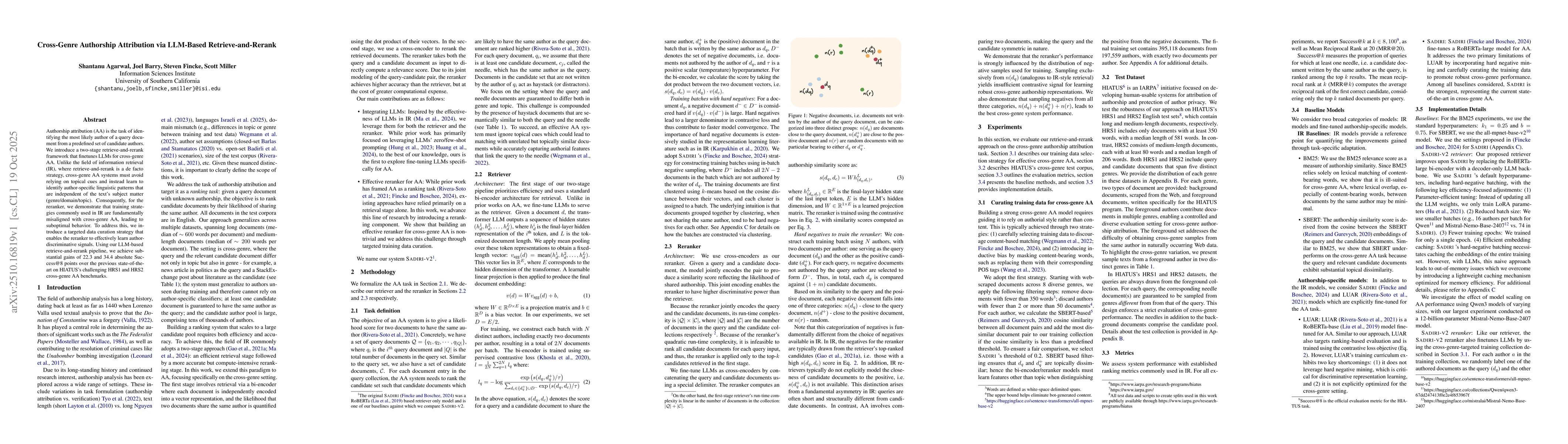 Thumbnail for Cross-Genre Authorship Attribution via LLM-Based Retrieve-and-Rerank
