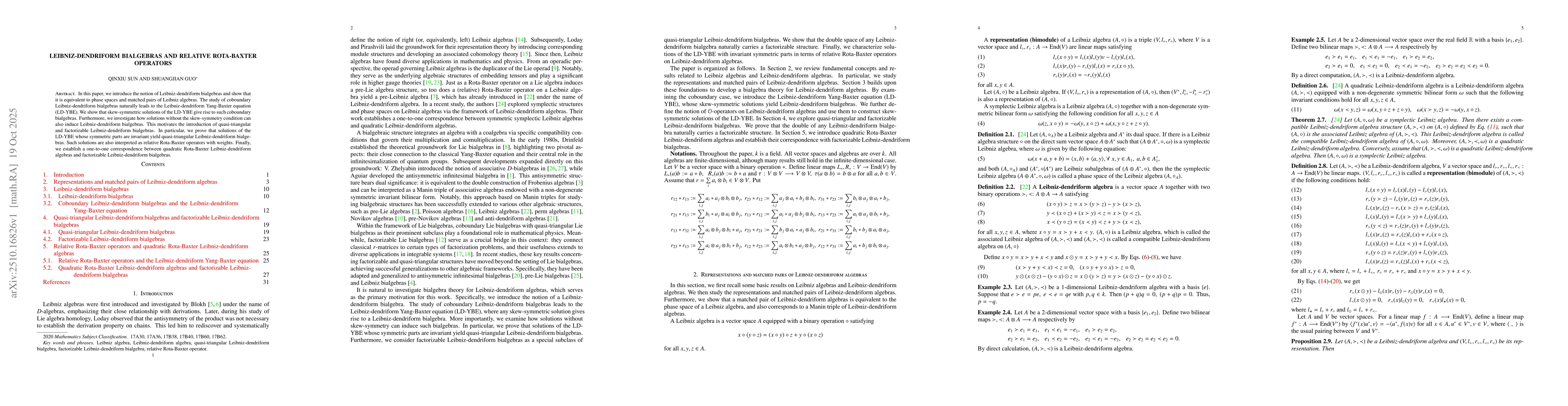 Thumbnail for Leibniz-dendriform bialgebras and relative Rota-Baxter operators