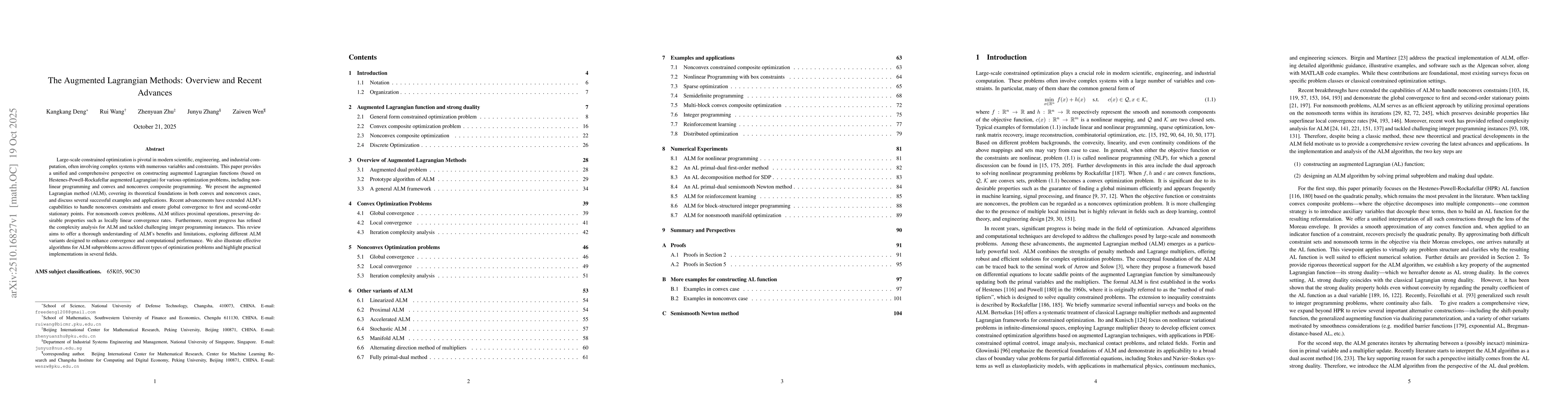 Thumbnail for The Augmented Lagrangian Methods: Overview and Recent Advances