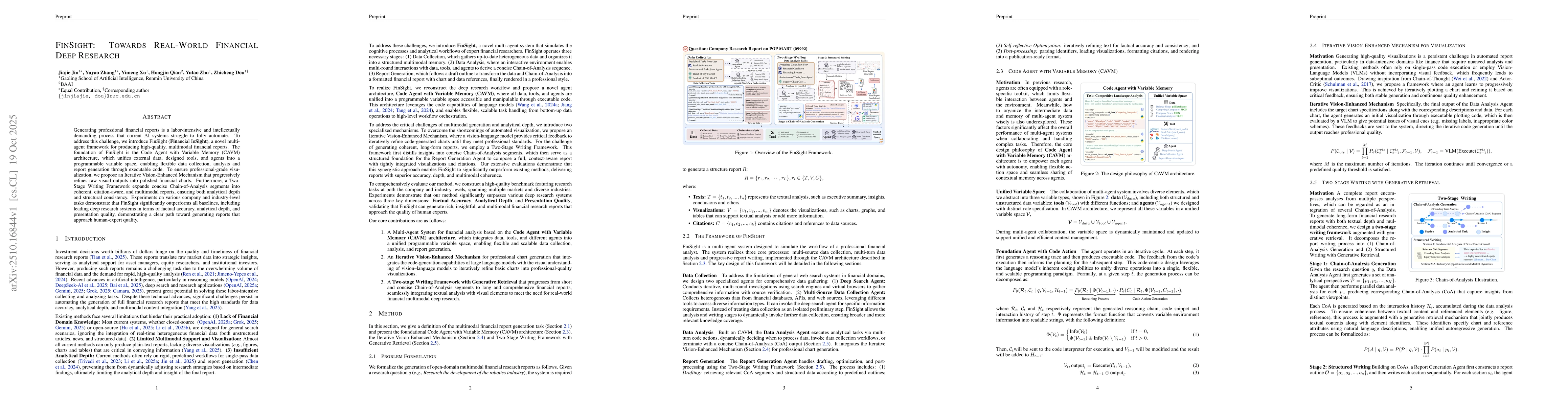 Thumbnail for FinSight: Towards Real-World Financial Deep Research