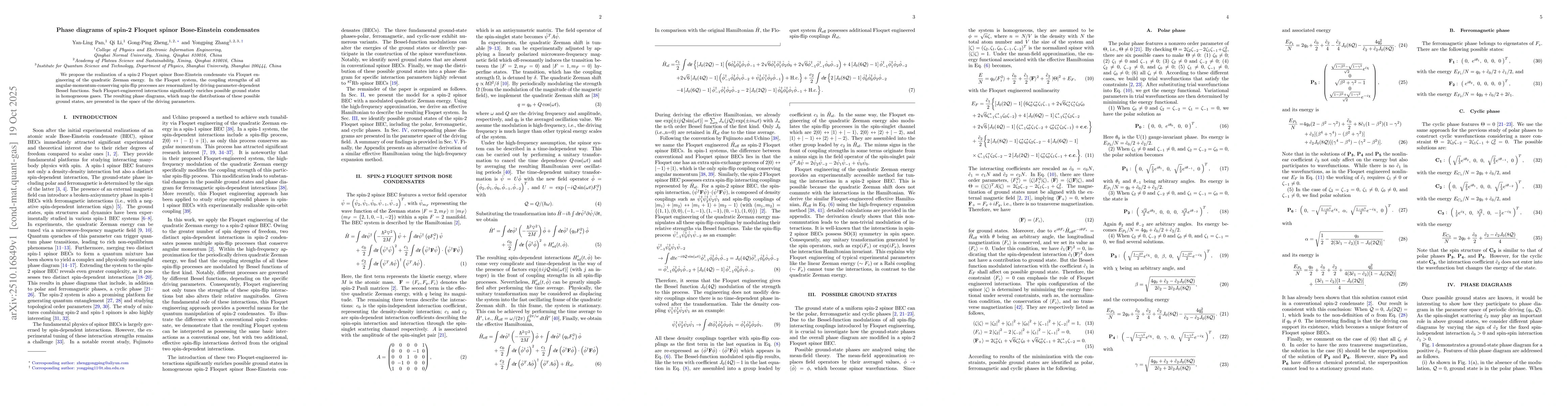 Thumbnail for Phase diagrams of spin-2 Floquet spinor Bose-Einstein condensates