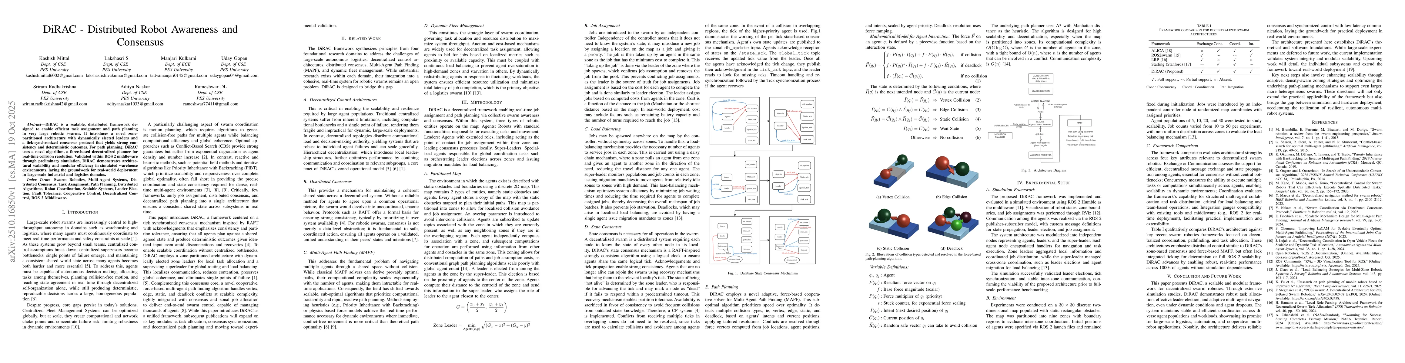 Thumbnail for DiRAC - Distributed Robot Awareness and Consensus
