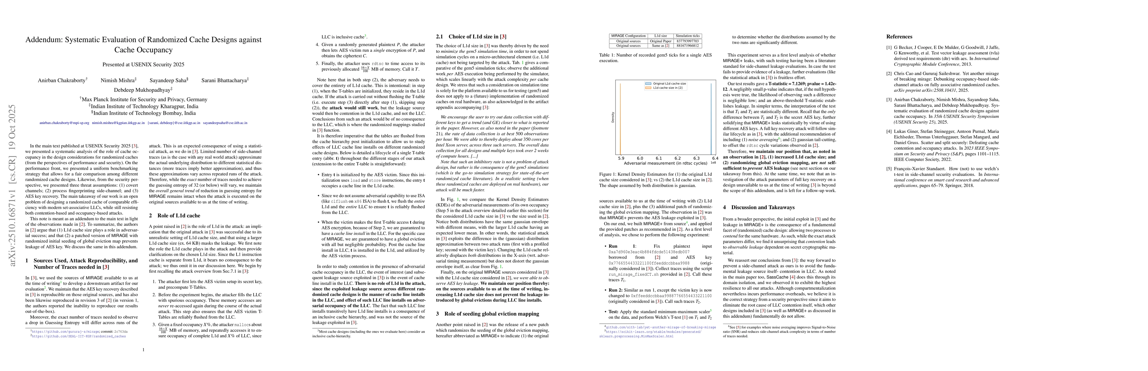 Thumbnail for Addendum: Systematic Evaluation of Randomized Cache Designs against
  Cache Occupancy