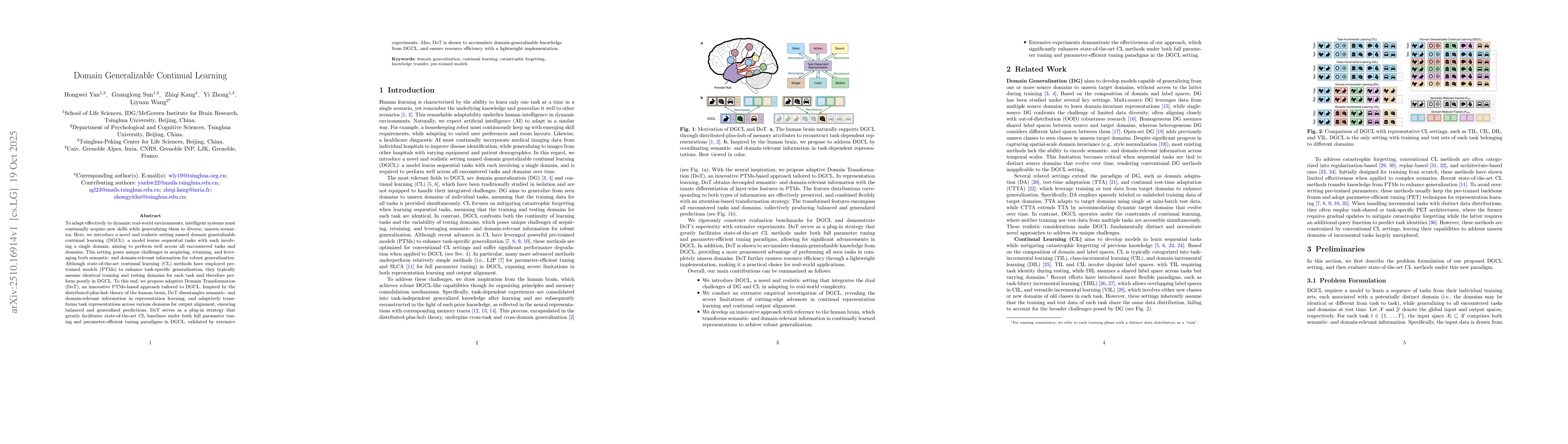 Thumbnail for Domain Generalizable Continual Learning