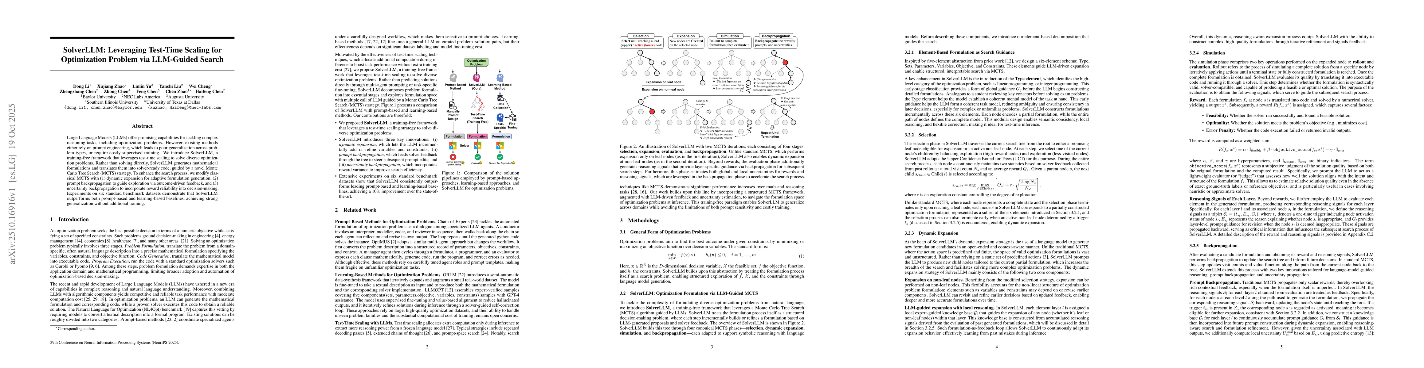 Thumbnail for SolverLLM: Leveraging Test-Time Scaling for Optimization Problem via
  LLM-Guided Search