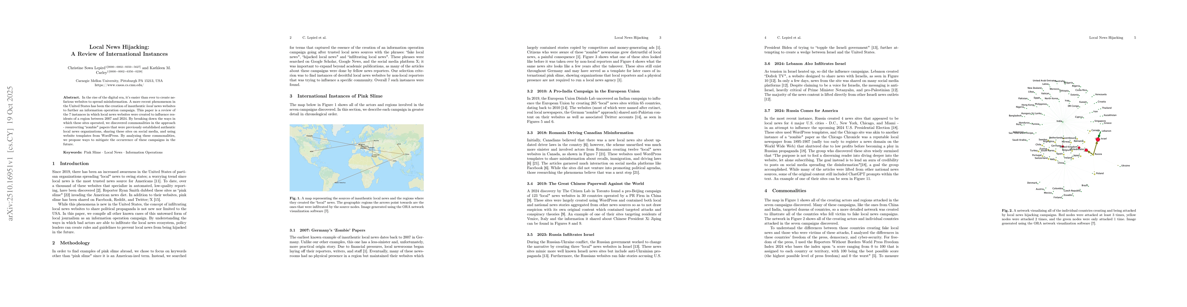 Thumbnail for Local News Hijacking: A Review of International Instances