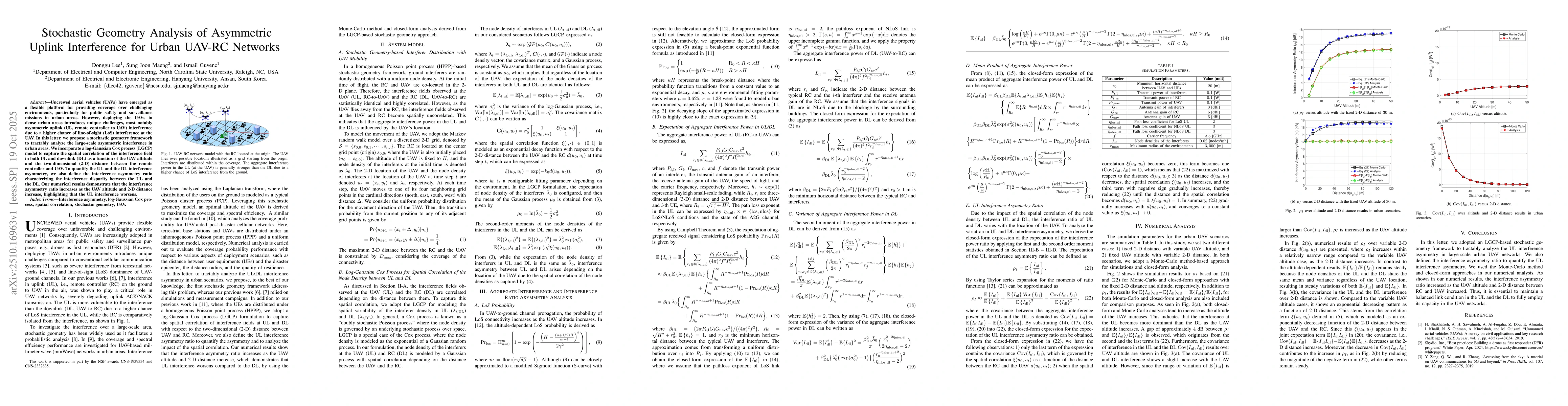 Thumbnail for Stochastic Geometry Analysis of Asymmetric Uplink Interference for Urban
  UAV-RC Networks