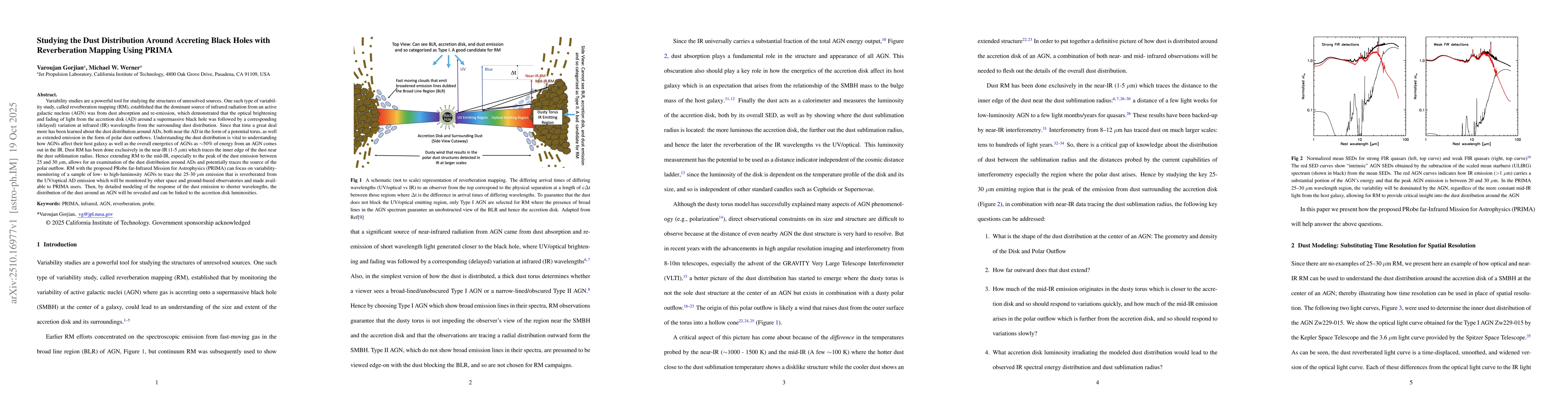 Thumbnail for Studying the Dust Distribution Around Accreting Black Holes with
  Reverberation Mapping Using PRIMA