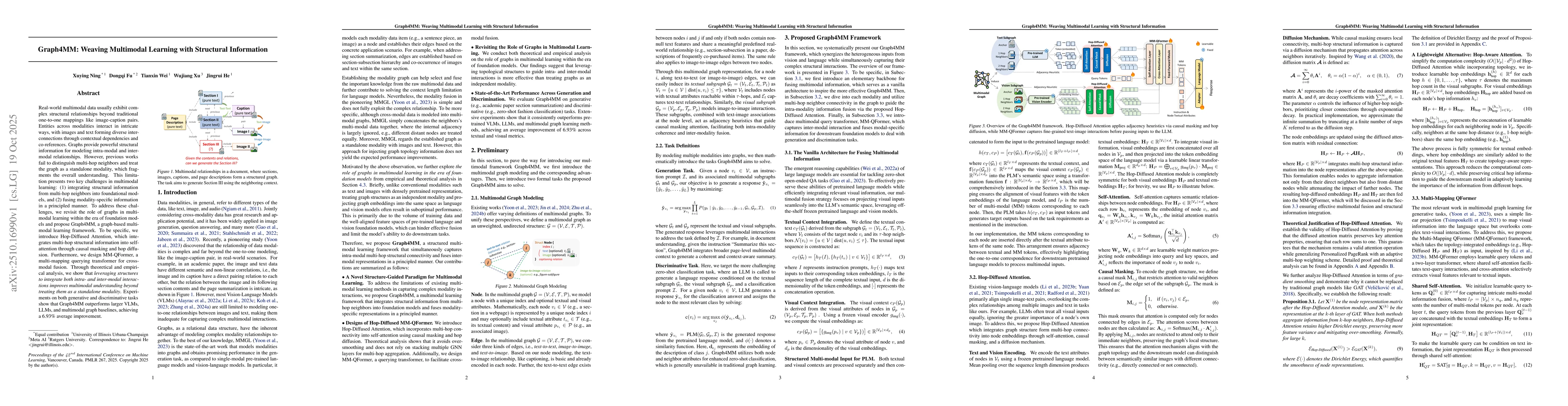 Thumbnail for Graph4MM: Weaving Multimodal Learning with Structural Information