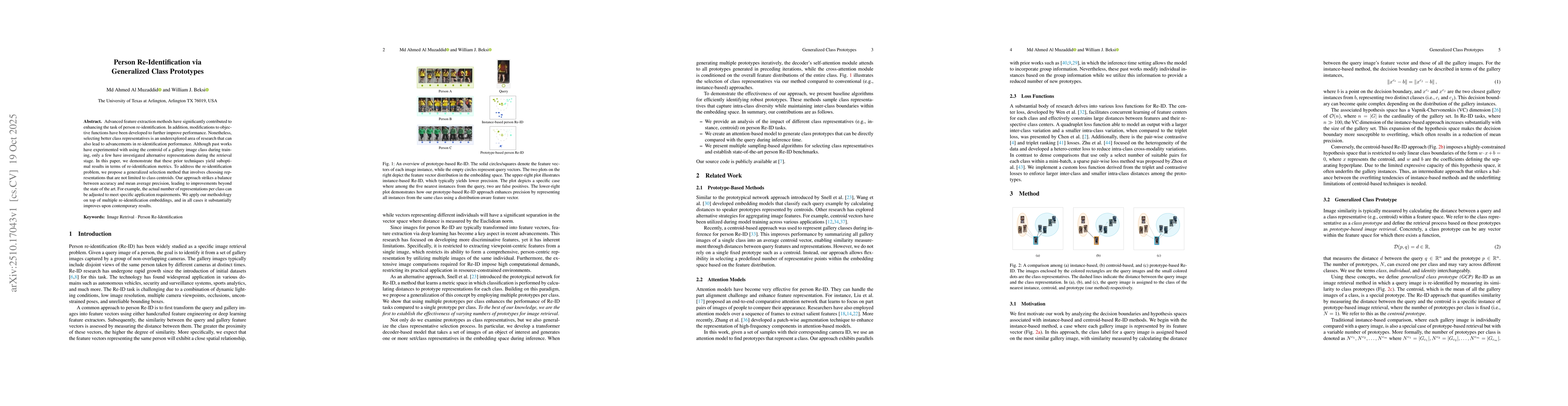 Thumbnail for Person Re-Identification via Generalized Class Prototypes