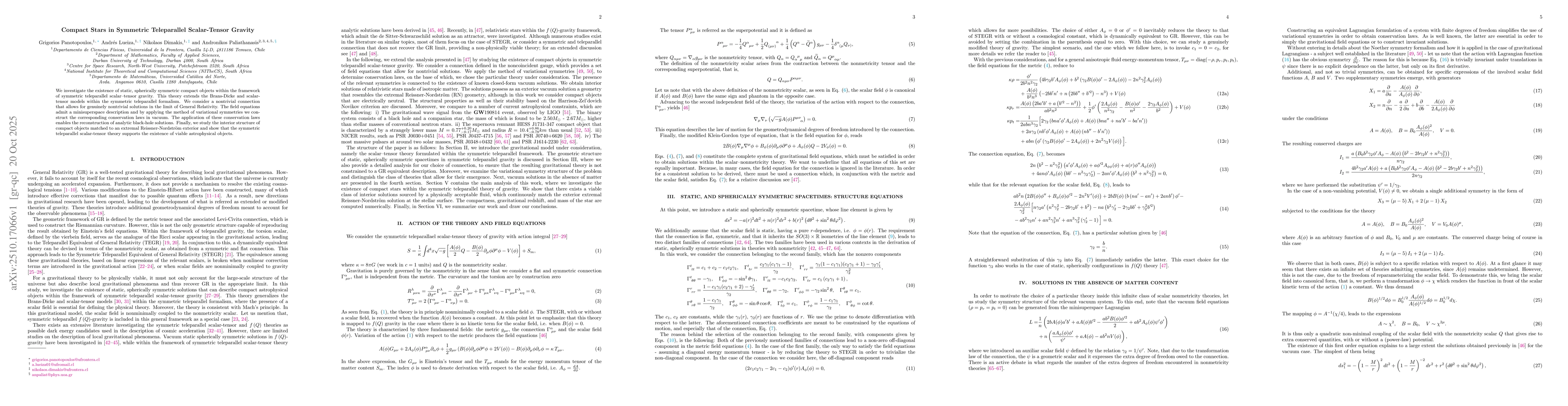 Thumbnail for Compact Stars in Symmetric Teleparallel Scalar-Tensor Gravity