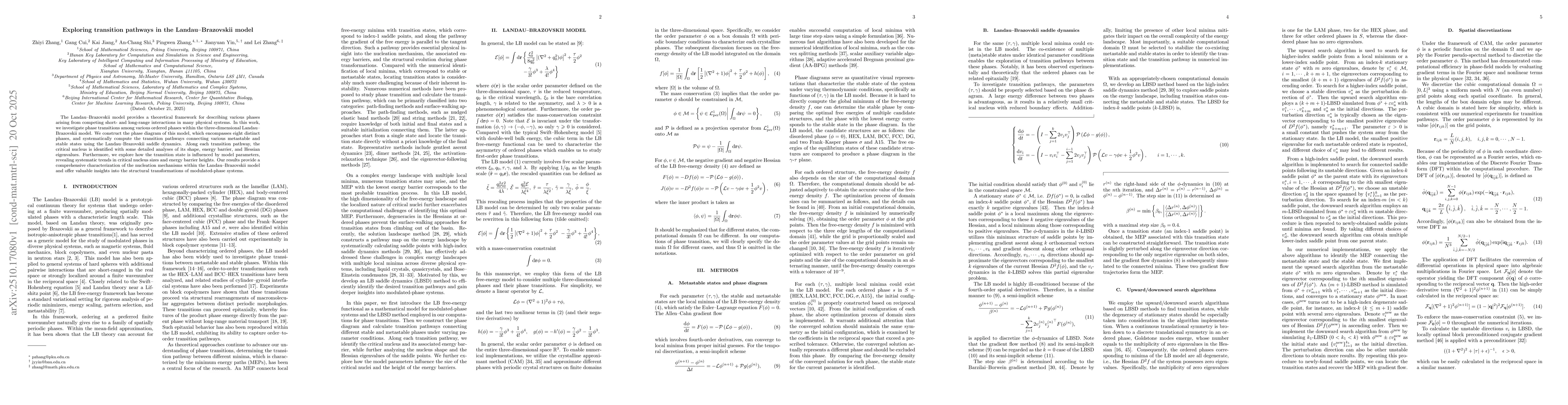 Thumbnail for Exploring transition pathways in the Landau-Brazovskii model