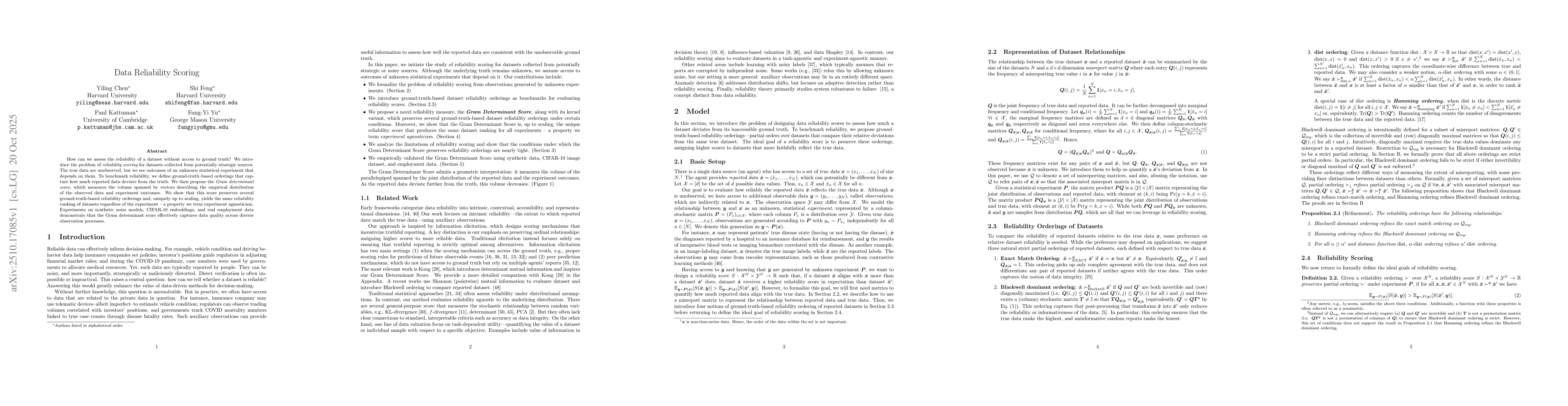 Thumbnail for Data Reliability Scoring