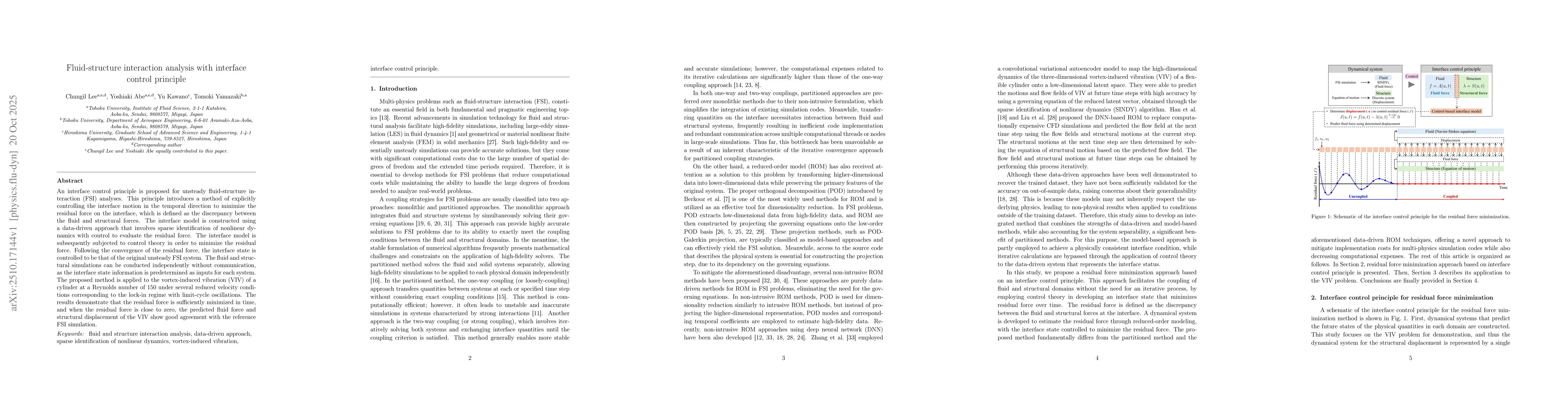 Thumbnail for Fluid-structure interaction analysis with interface control principle