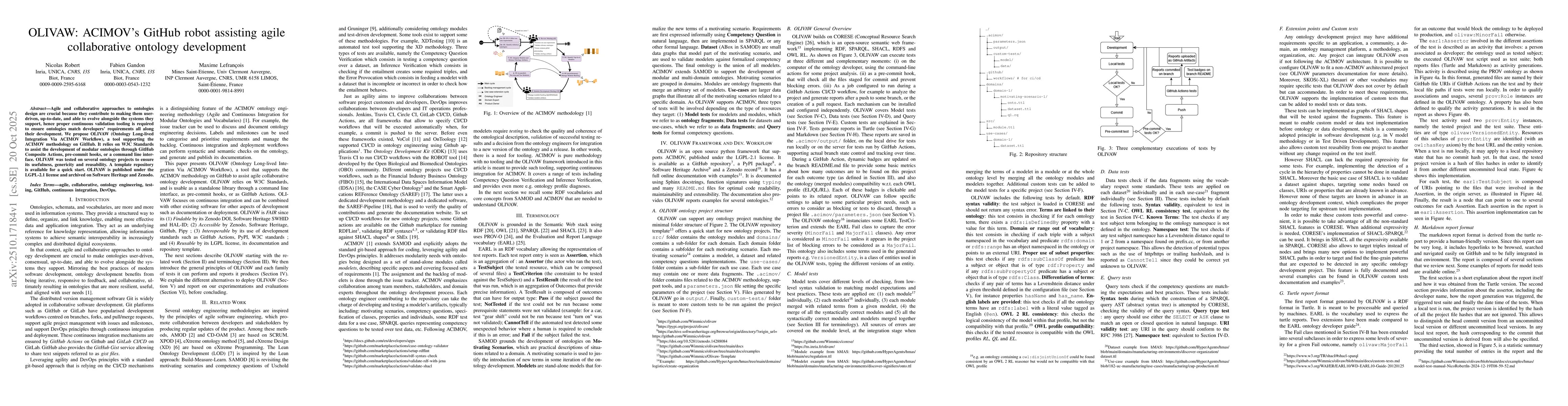 Thumbnail for OLIVAW: ACIMOV's GitHub robot assisting agile collaborative ontology
  development