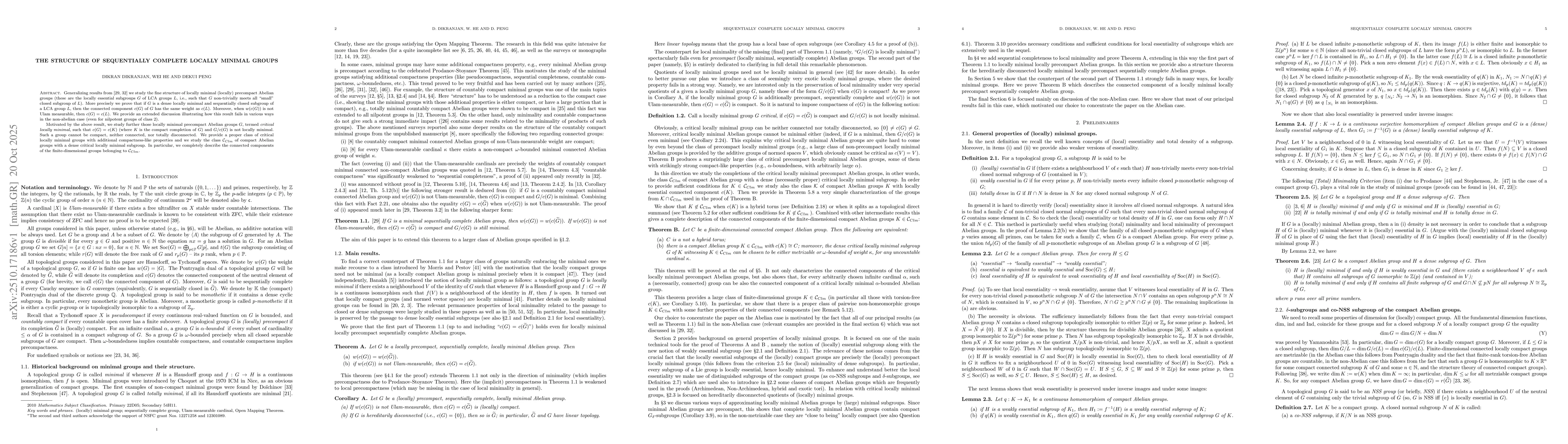 Thumbnail for The Structure of Sequentially Complete Locally Minimal Groups