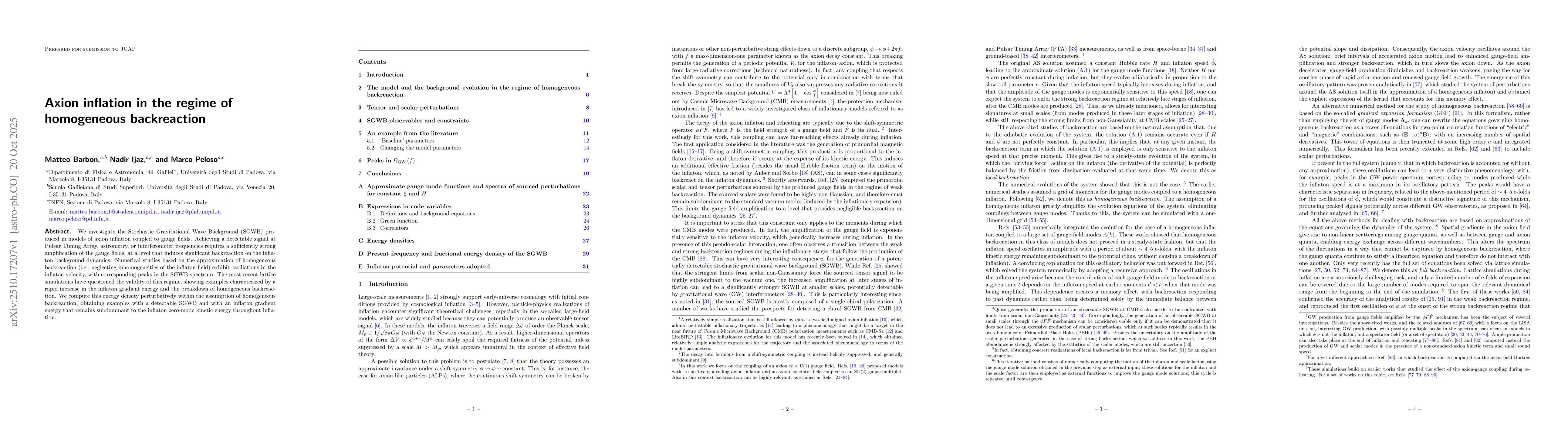 Thumbnail for Axion inflation in the regime of homogeneous backreaction