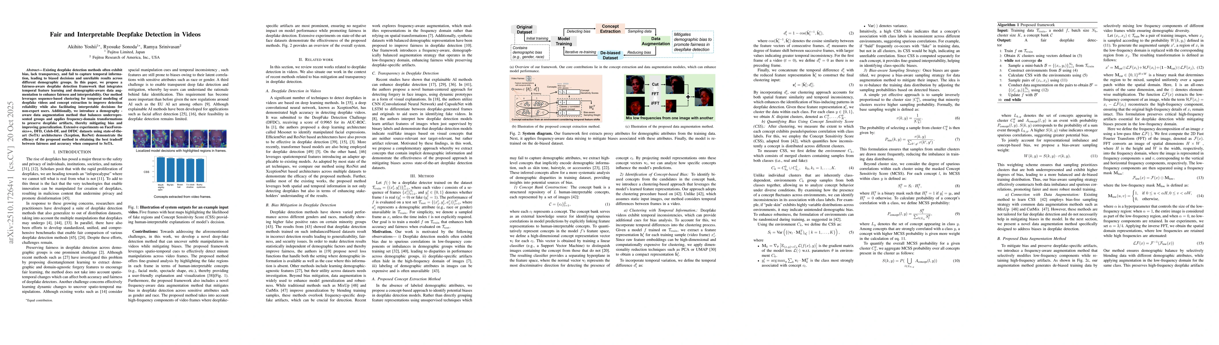 Thumbnail for Fair and Interpretable Deepfake Detection in Videos